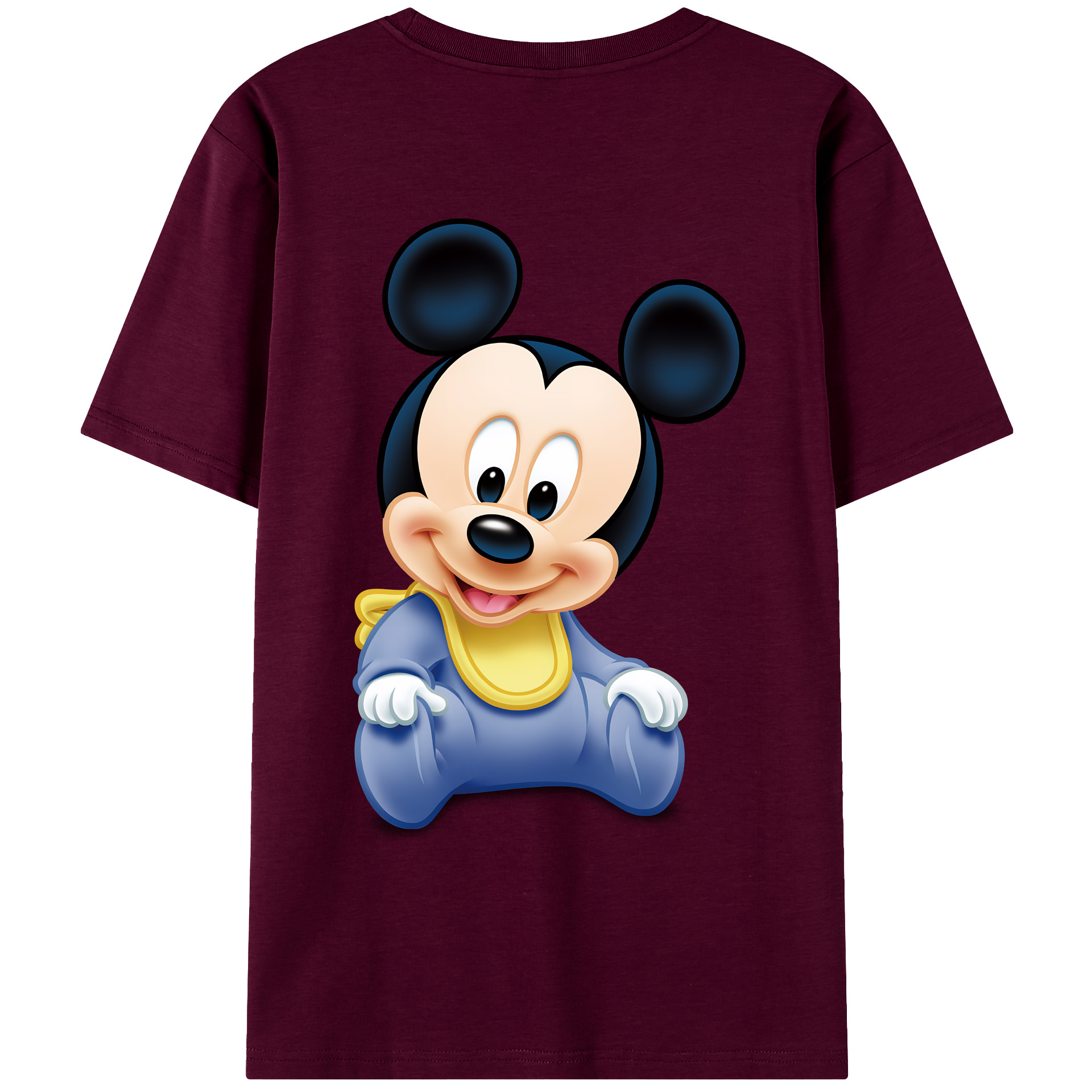 ミッキーマウス Mickey Mouse レディース半袖Tシャツ(バックプリント)